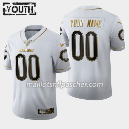 Maillot Chicago Bears Custom Nike Blanc Golden Edition 100th - Enfant